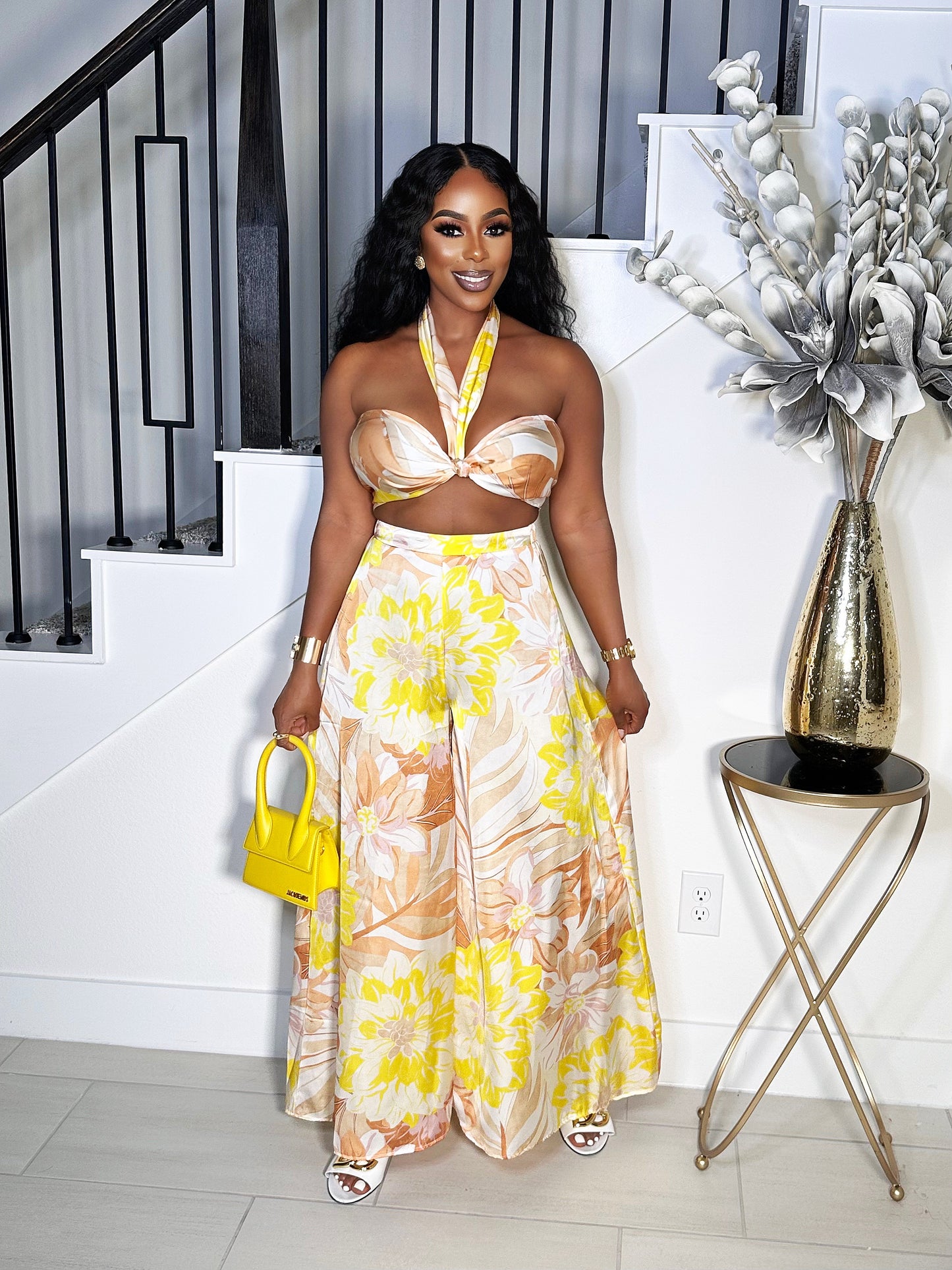 MATERIAL GIRL TUBE WIDE LEG PANTS SET