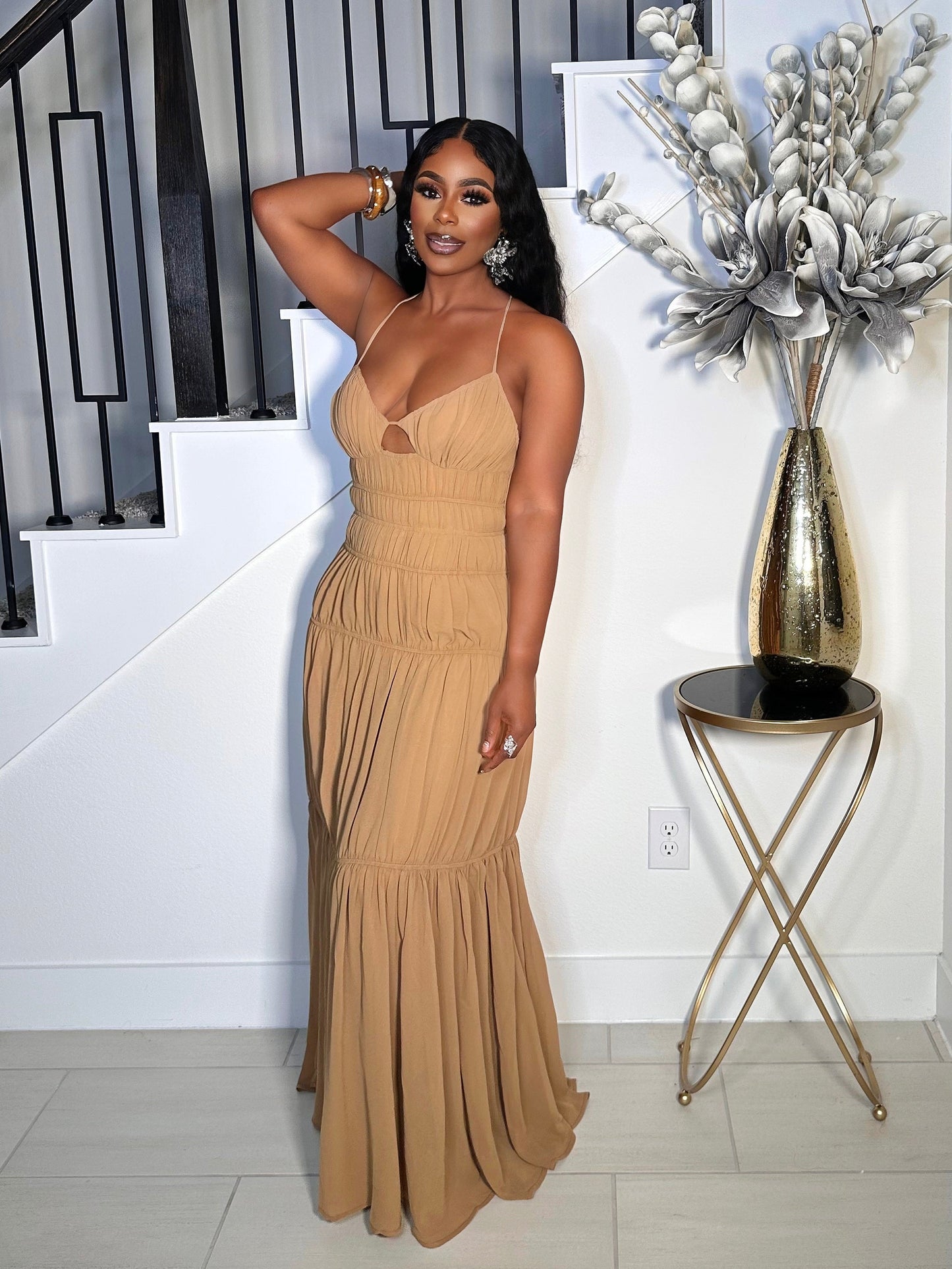 TULUM VIBES MAXI CHIFFON DRESS