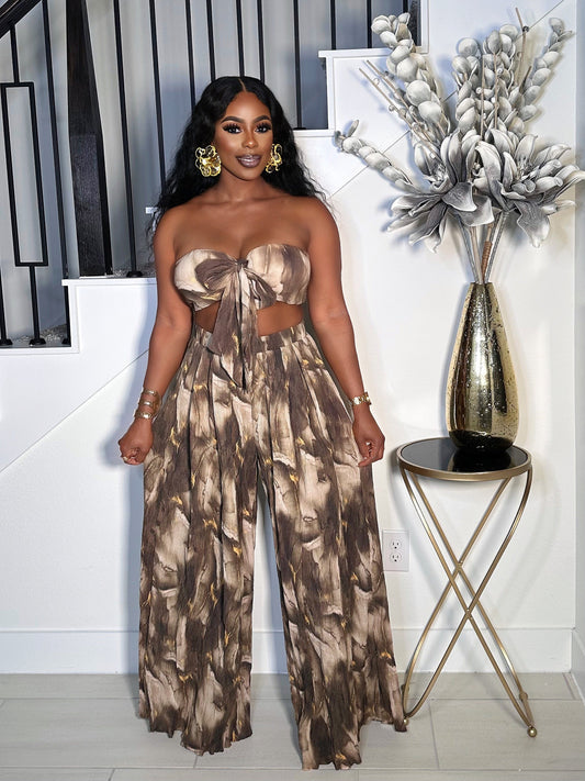 WILD GIRL PALAZZO PANTS SET