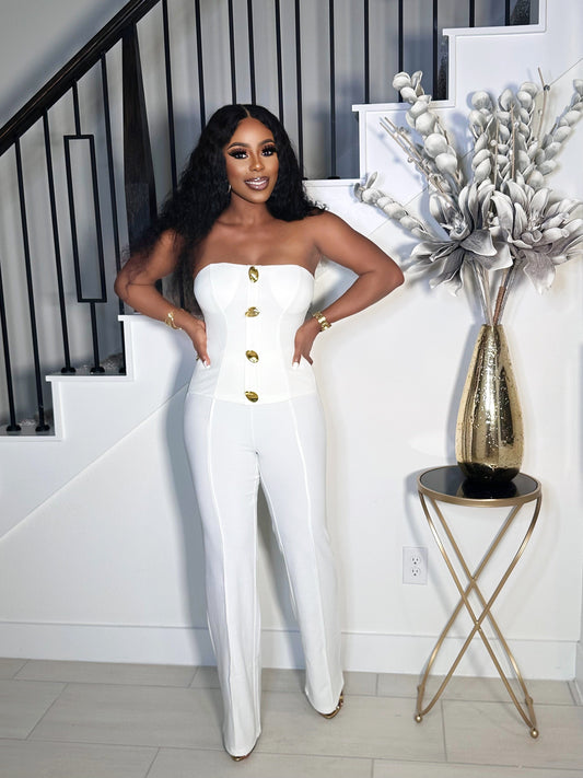 LOVELY FIT STRAPLESS TUBE JUMPSUIT (WHITE)