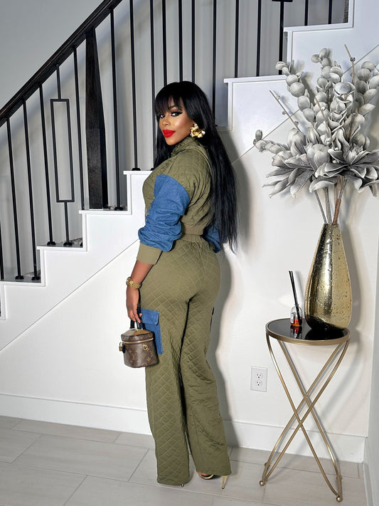 MIXED FEELINGS HOODED JOGGER STYLE PANTS SET