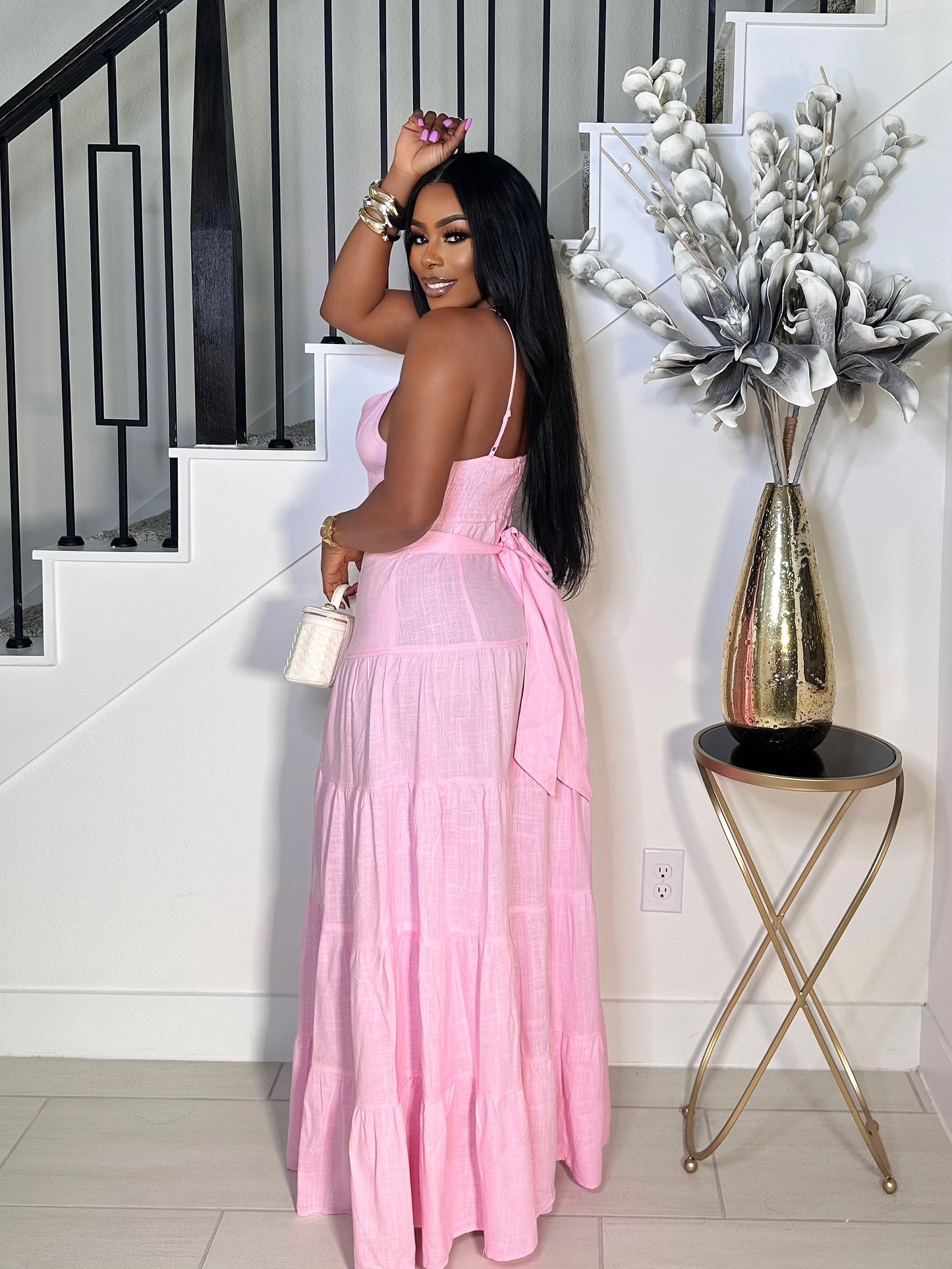 SOFT SUMMER LINEN MAXI DRESS