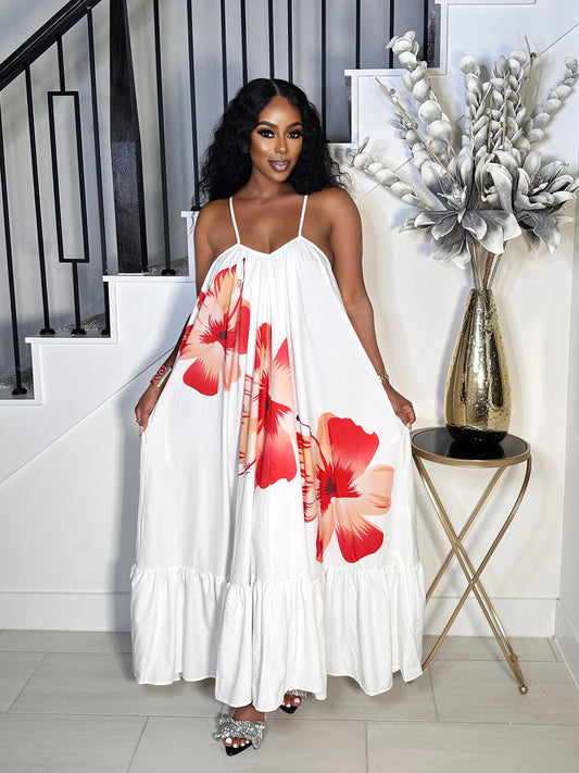 GIVE ME MY FLOWER MAXI ONE SIZE DRESS