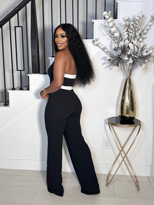 FASHION BLOCKER TUBE JUMPSUIT