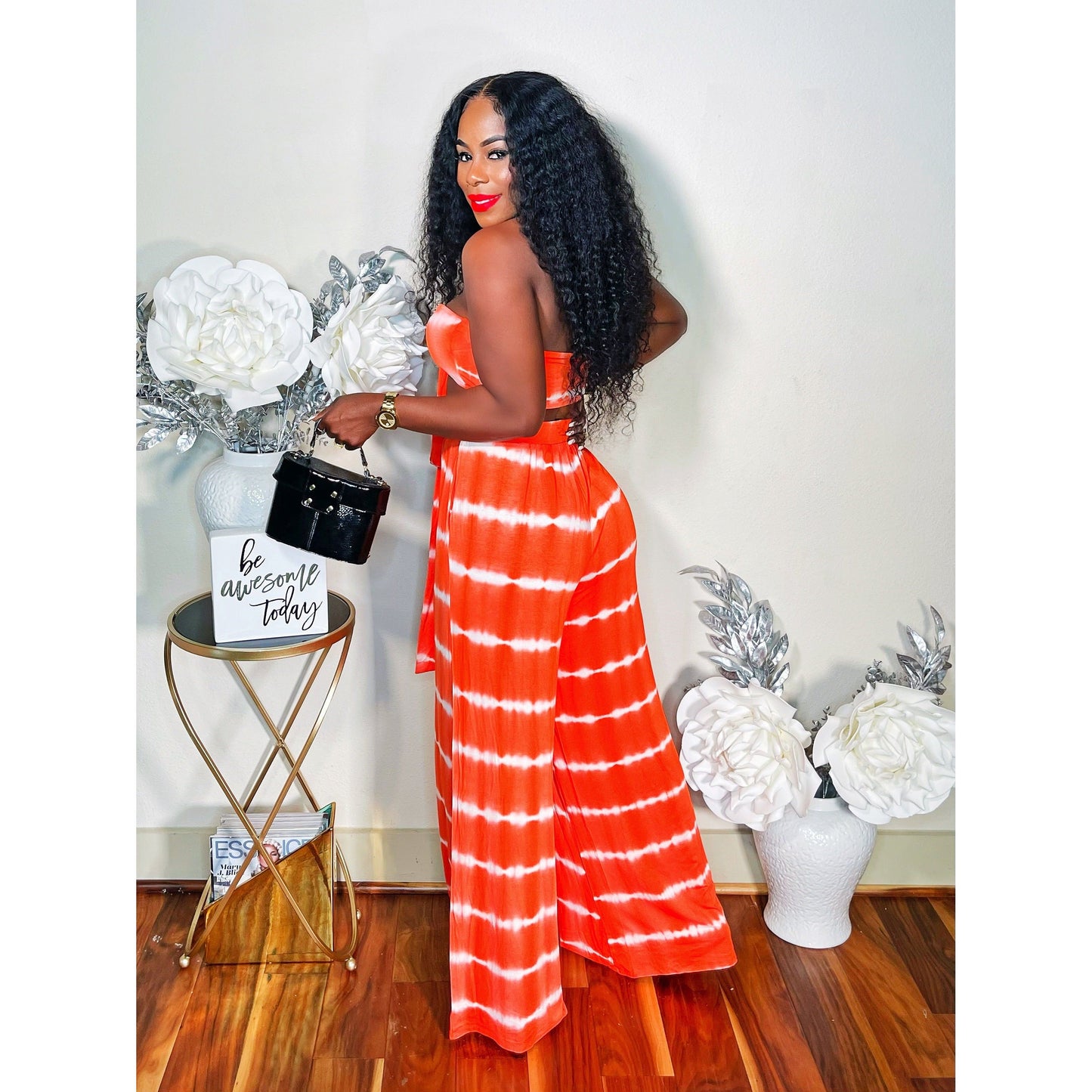 ORANGE BLAST PANTS SET