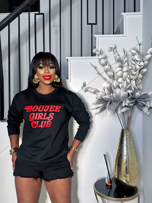 BOUJEE GIRLS CLUB GRAPHIC SWEATSHIRT