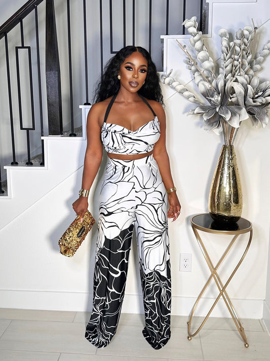 LET ME LOVE YOU BACKLESS PANTS SET