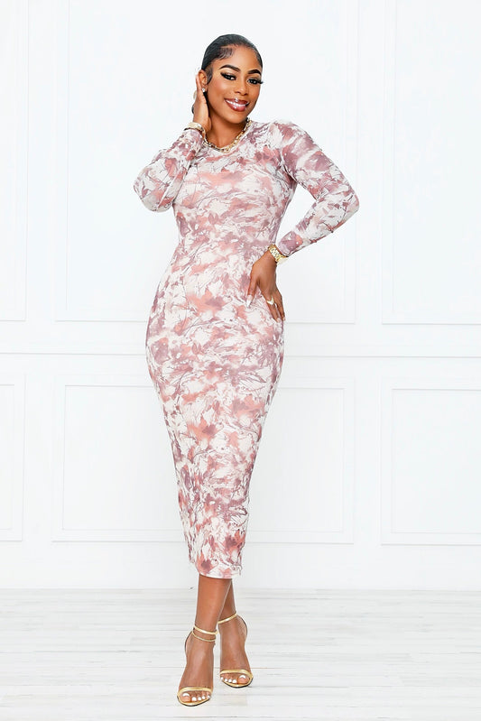 CHOCOLATE BARBIE MESH DRESS