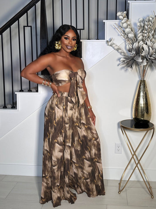 WILD GIRL PALAZZO PANTS SET