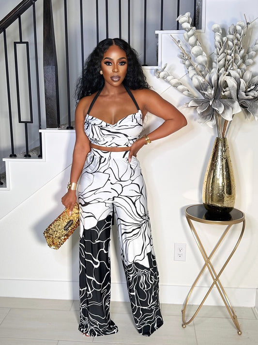 LET ME LOVE YOU BACKLESS PANTS SET