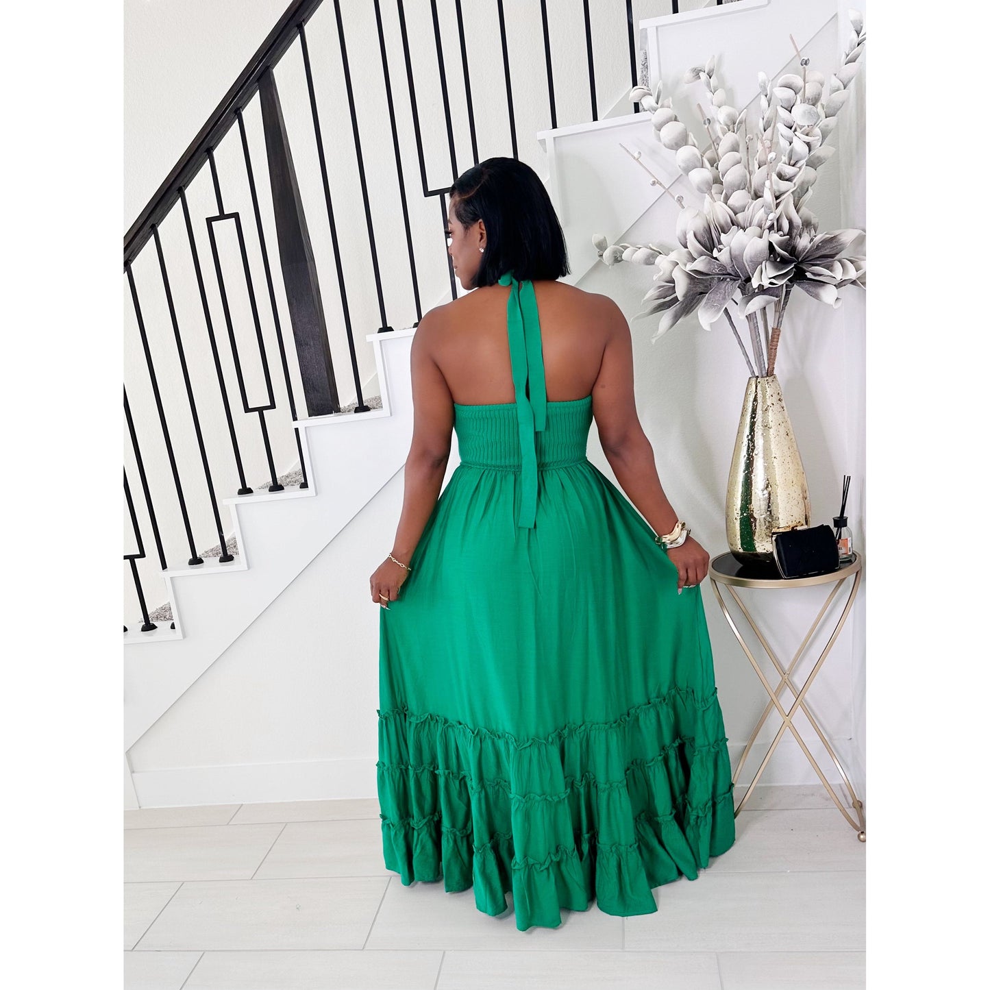 I HAVE ARRIVED MAXI DRESS (GREEN)