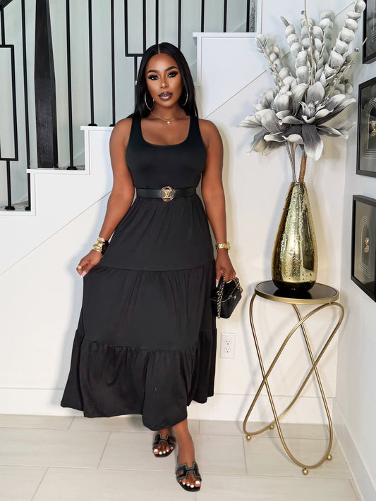 EASY FLOW MAI DRESS (BLACK)