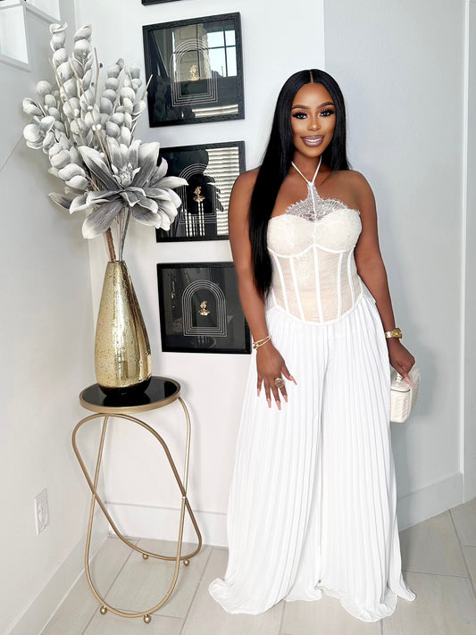 MAKE ME YOURS PLEATED PANTS SET