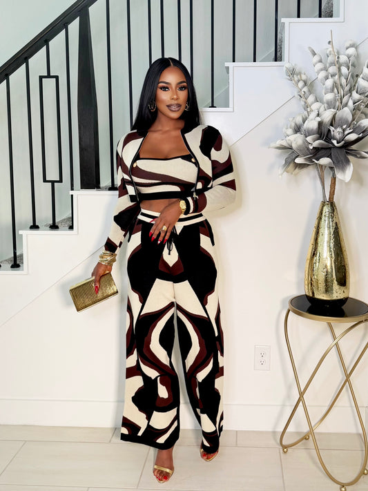 MICHELLE 3 PIECE PANTS SET