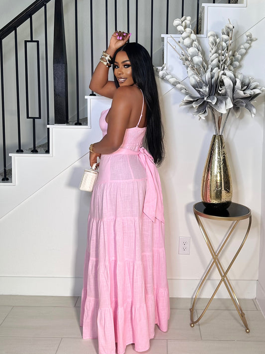 SOFT SUMMER LINEN MAXI DRESS