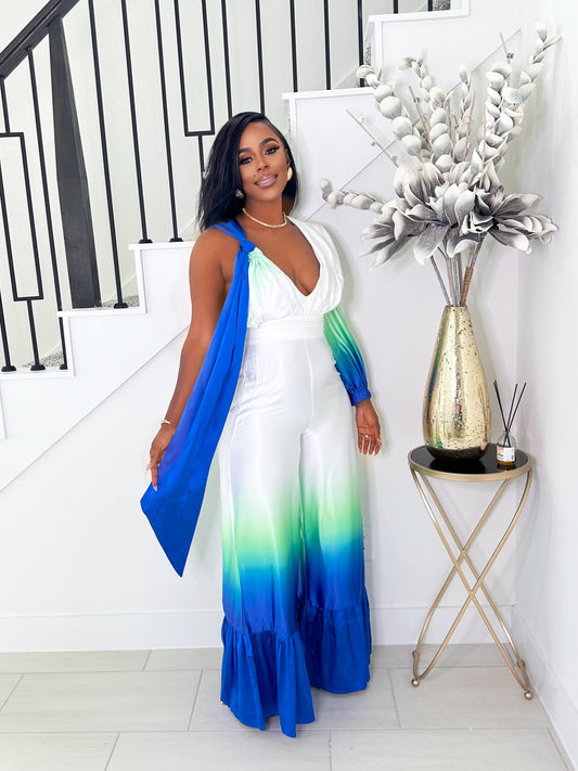 OCEAN BREEZE WIDE LEG JUMPSUIT