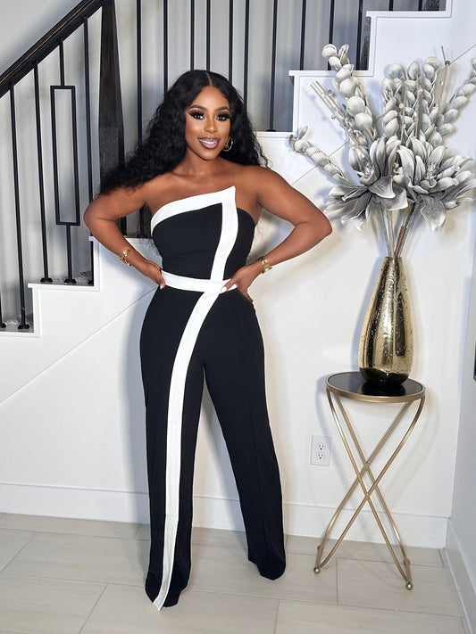 FASHION BLOCKER TUBE JUMPSUIT