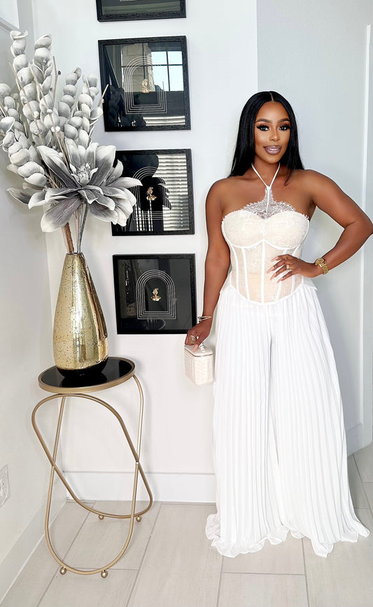 MAKE ME YOURS PLEATED PANTS SET