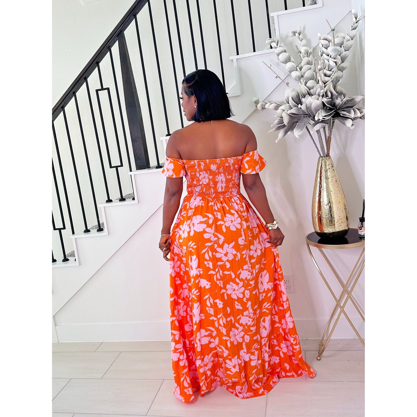 GOING PLACES MAXI DRESS (ORANGE)