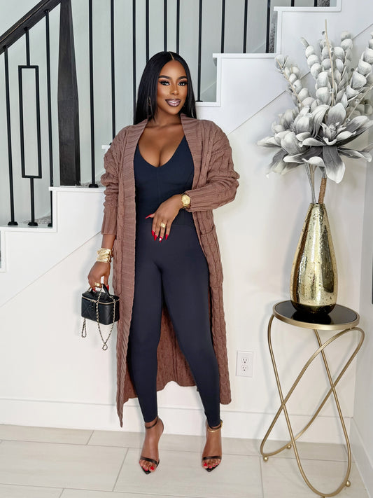 STAY WARM OVERSIZED CARDIGAN (MOCHA)