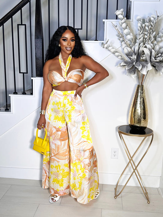 MATERIAL GIRL TUBE WIDE LEG PANTS SET