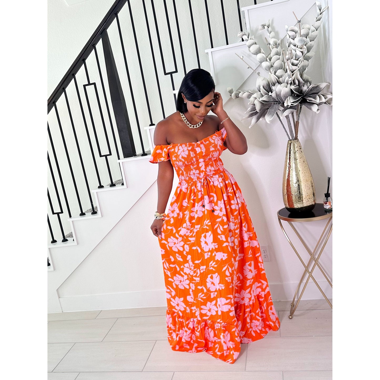 GOING PLACES MAXI DRESS (ORANGE)