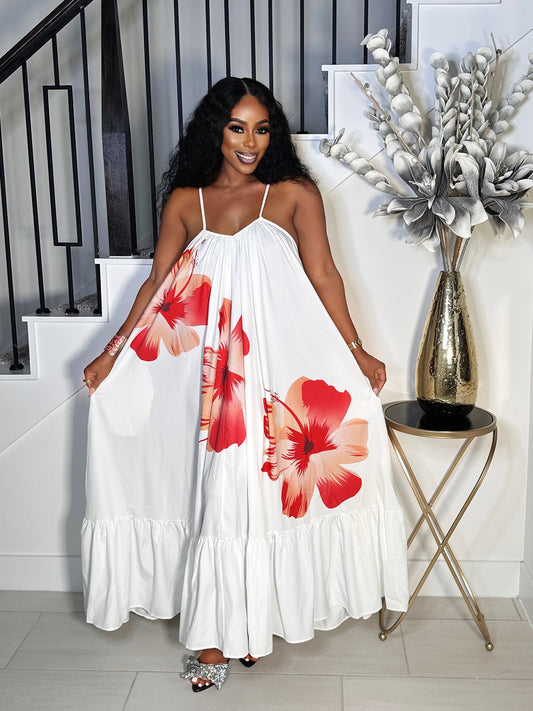 GIVE ME MY FLOWER MAXI ONE SIZE DRESS