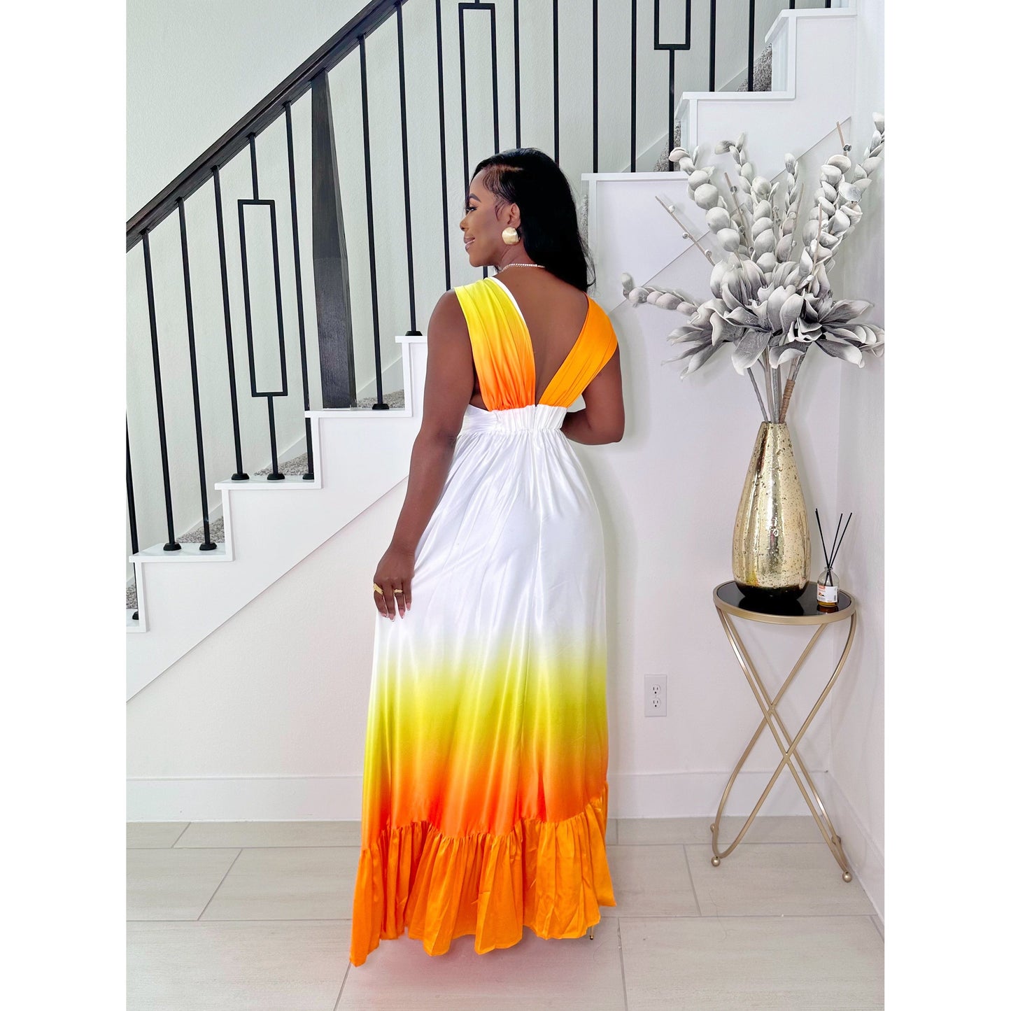 WATCH THE SUN SET MAXI DRESS