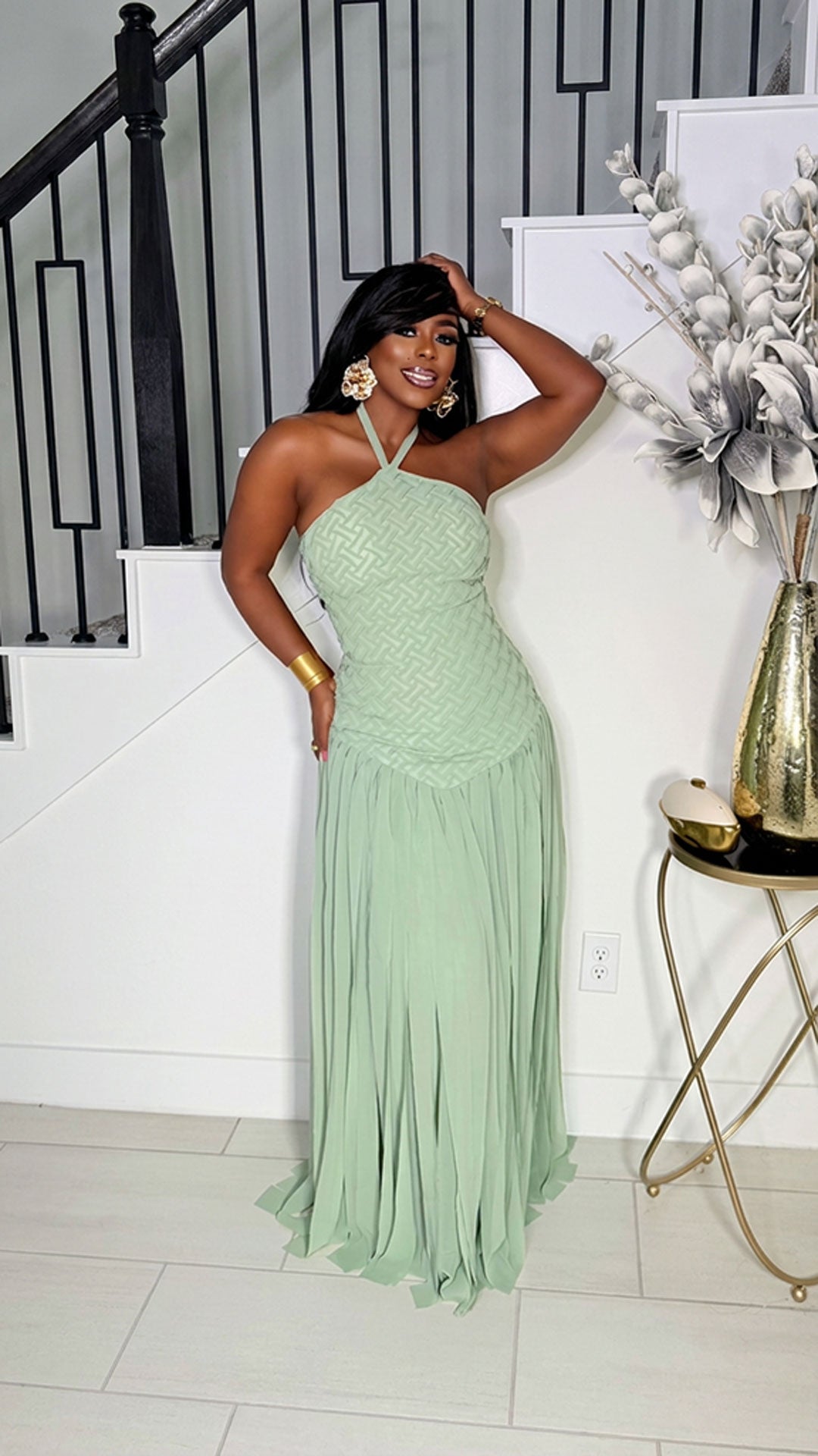 BLUSH mint gown