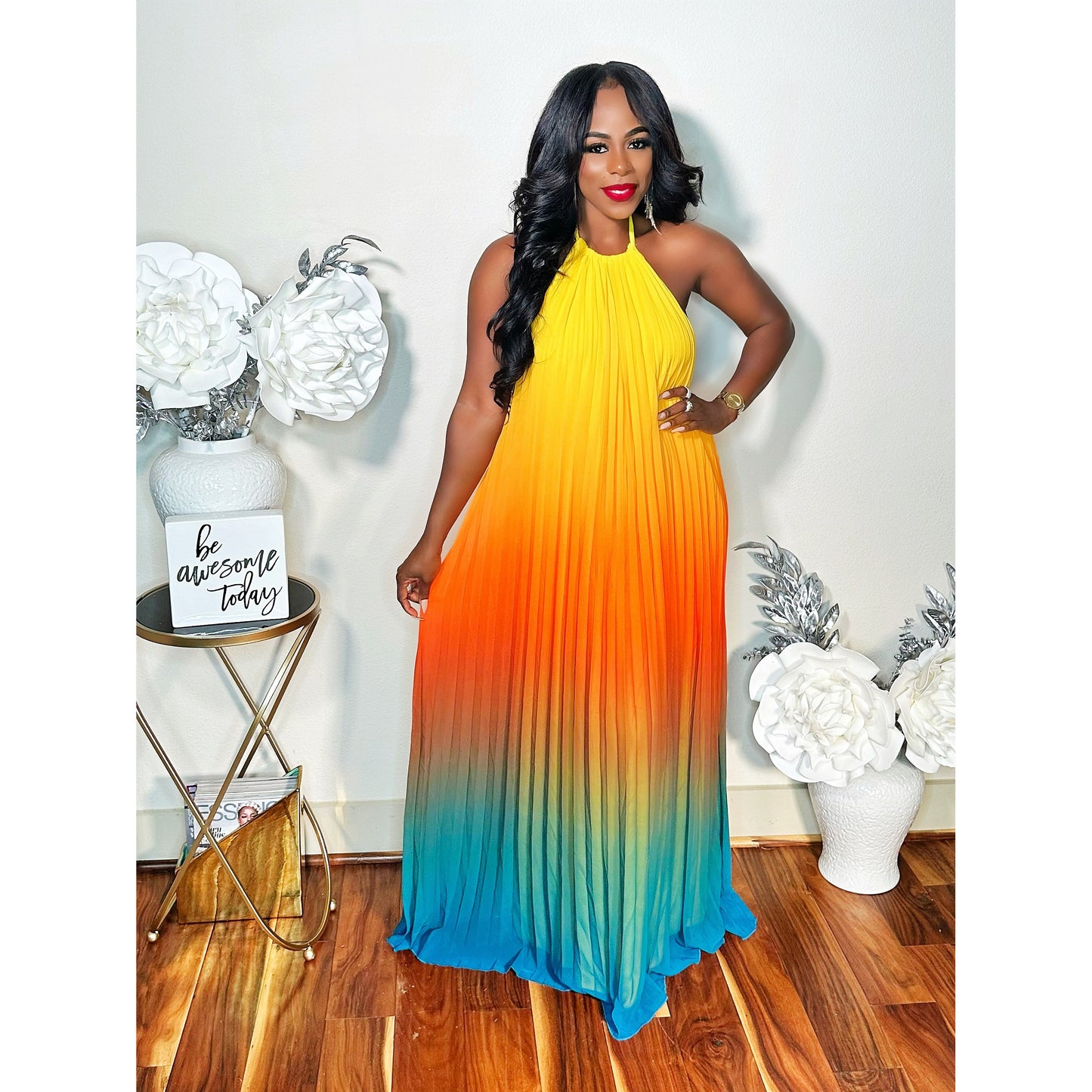 THE HOTTEST OMBRE MAXI DRESS