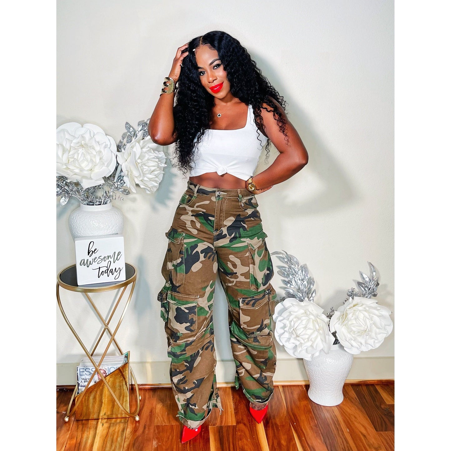 Camo oversized pants Clearance