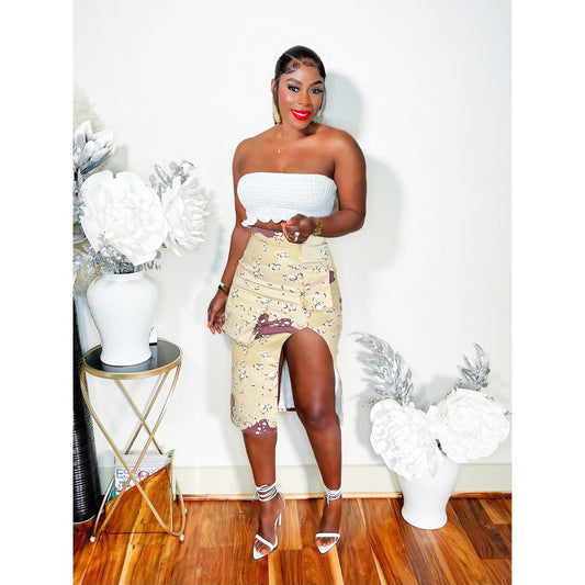 DESERT CARGO MIDI SKIRT