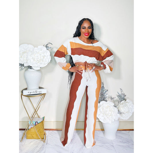 CAN'T STOP THE VIBE PANTS SET